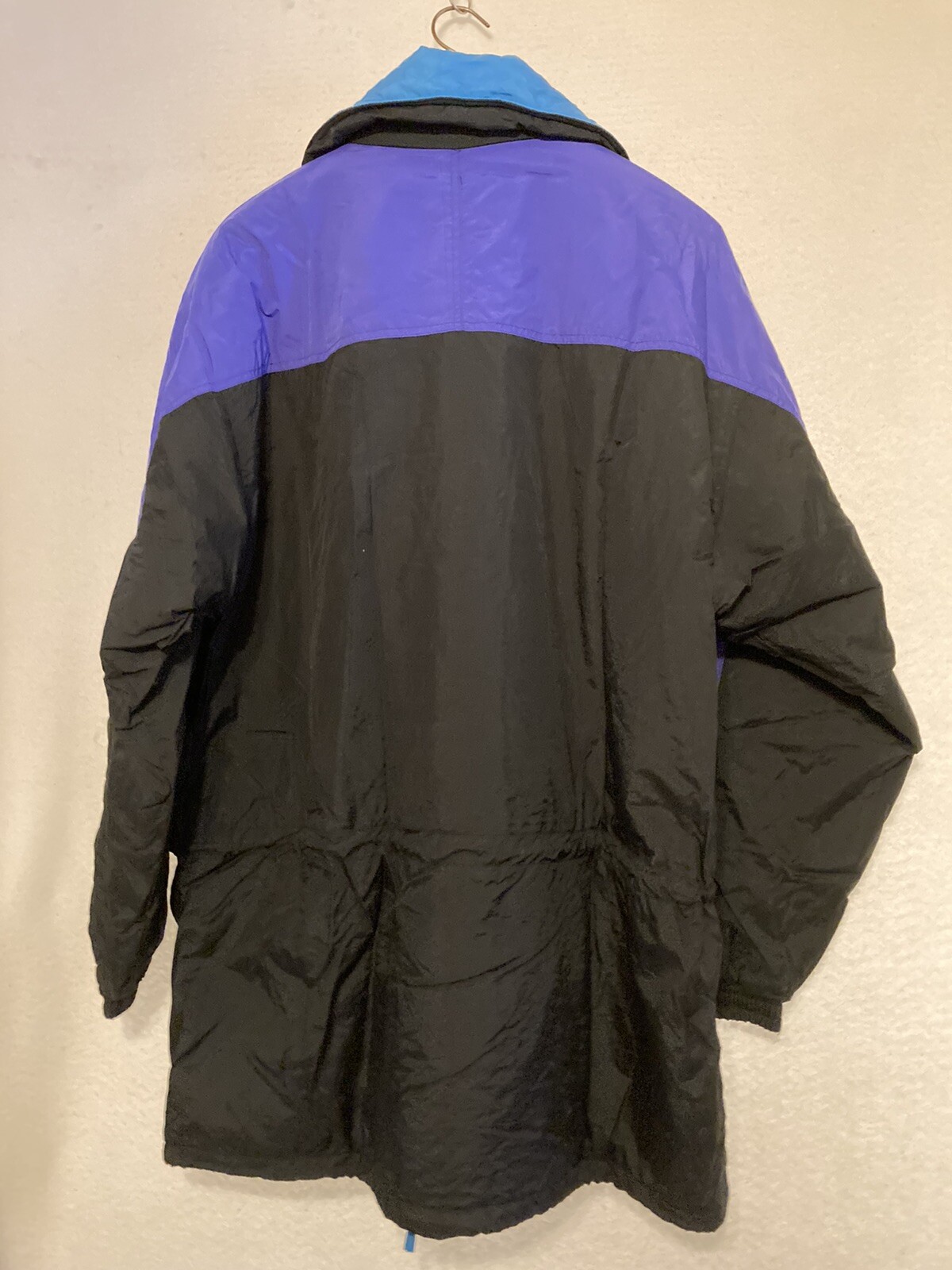 Vtg 90s Orange Helly Hansen Thick Fleece 1/4 Zip Smock Pullover Thumb Holes M