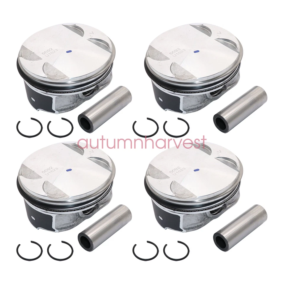 4 поршня и кольца подходят для Chevy Equinox GMC Terrain Buick 2010-17 годов выпуска 2,4 л 12578324 - Изображение 3 из 4