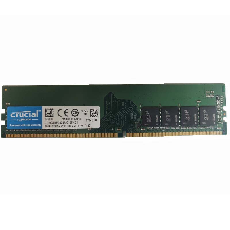 お*ぴ様 Crucial 16GB×5枚 DDR4-2133 UDIMM 計80 Crucial 16GB 1RX8 PC4-2133P DDR4 17000MHz 288Pin UDIMM Desktop