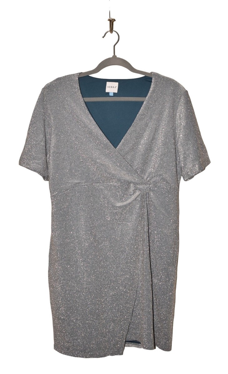 chinese dress ladies Sierra Chiffon Events Dress in Navy Sparkle main image 1