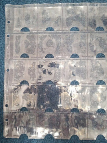 (Lot of 7) 20-Pocket TREAT Binder Pages for 2 X 2 coin flips or slides #448