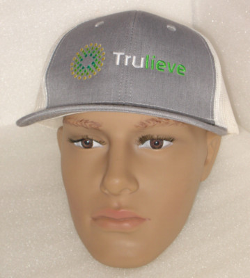 NWOT-Trulieve Baseball Cap Gray & White Snapback Adjustable Fit, Port Authority