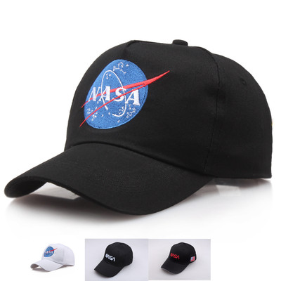 Men Women Outdoor Sports NASA Letter Colors Cotton Adjustable Baseball Cap Hat