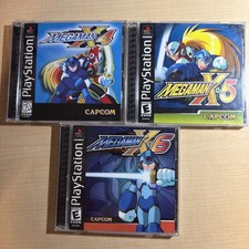 Mega Man X4 X5 X6 PS1 PlayStation 1 Lot CIB Capcom Complete Games