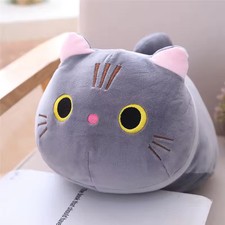 Cat Throw Pillow Lovely Cartoon Cat Dolls Plush Animal Kitten Pillow Toys Gift