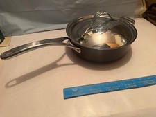 NEW ANOLON NOUVELLE COPPER LUX HARD ANODIZED NON STICK  3 QT 10" CVD SAUTE PAN