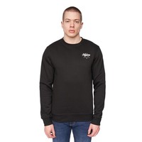 Henleys Scripthen Alltag Freizeit Designer Komfort Sweatshirt Herren Schwarz