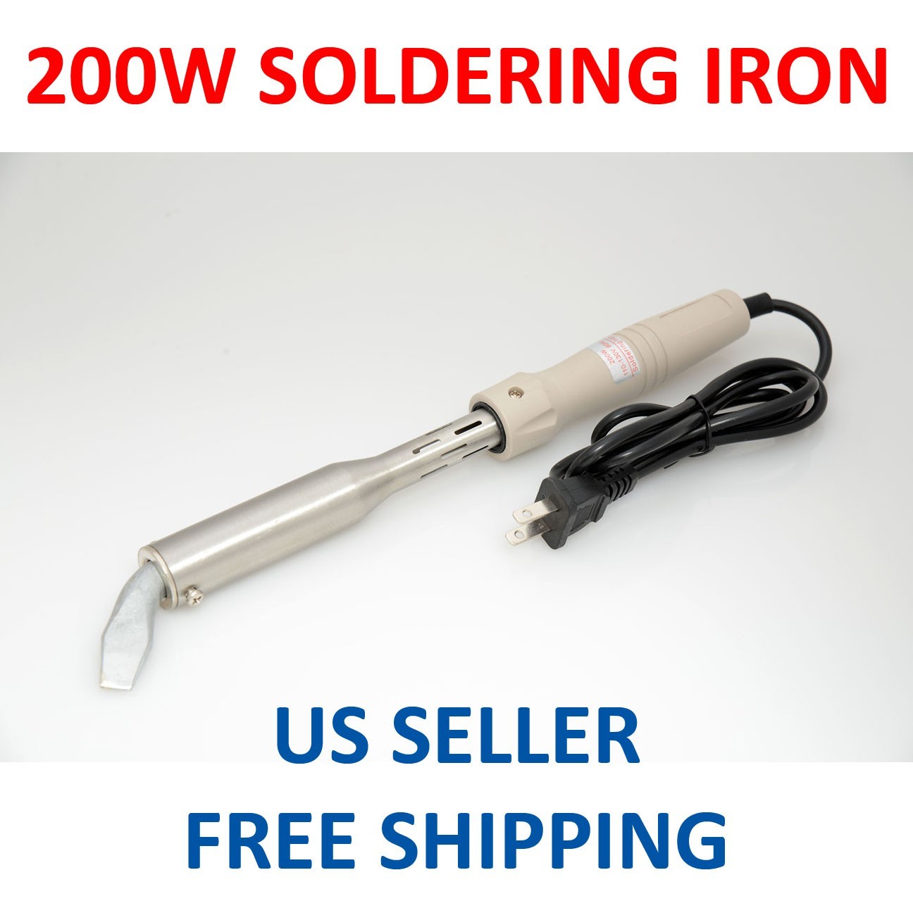 200W SOLDERING IRON HEAVY DUTY CHISEL POINT 200 WATT CRAFT MANUFACTURING CAR. Available Now for $27.95