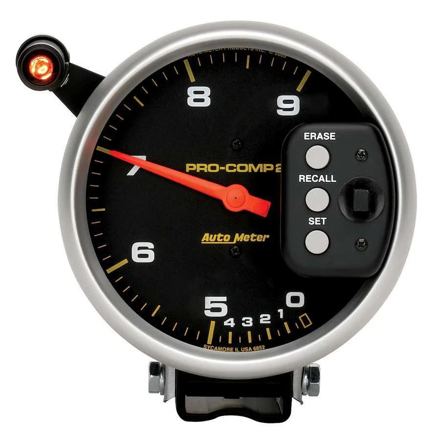Autometer 6852 Pro-Comp Tachometer, 5", 9K Rpm, Pedestal Dual Range W/ Quick
Opens in a new window o