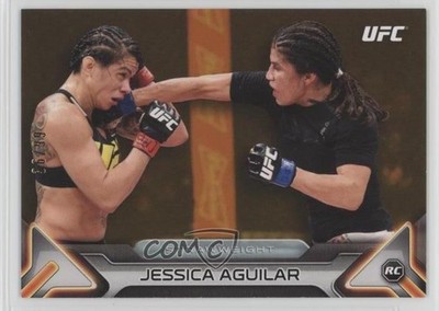 2016 Topps UFC Knockout Gold 36/99 Jessica Aguilar #99 Rookie RC a2v