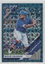 2019 Panini Donruss Optic Teal Velocity Prizm 21/35 Willie Calhoun #150 0a7