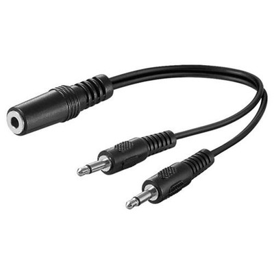 Wentronic 3,5mm mono > Stereo 3,5mm Klinke Kupplung