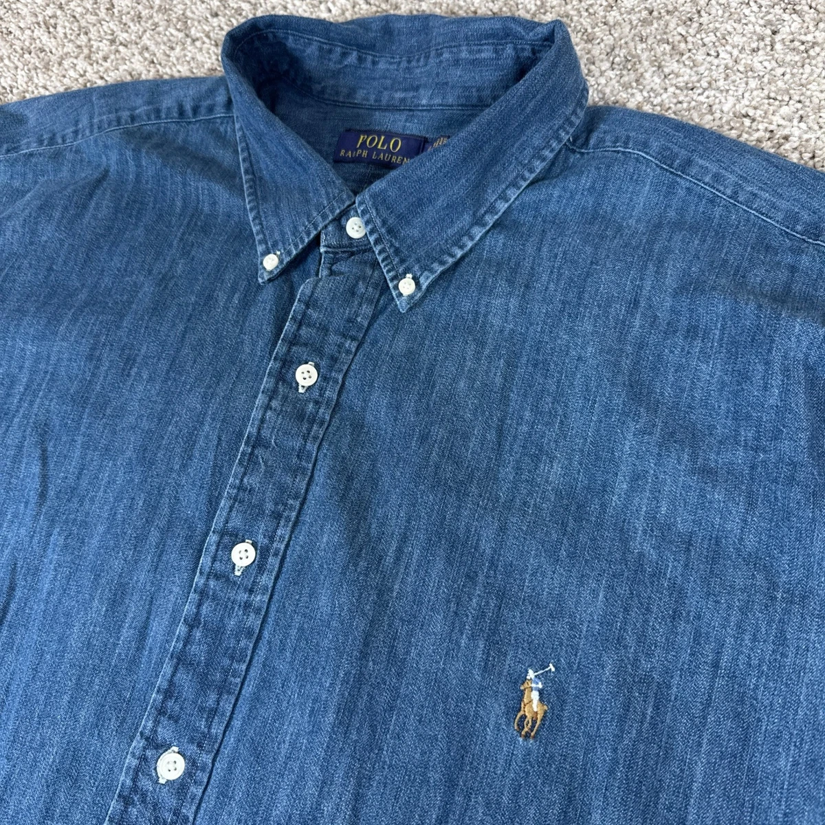 Polo Ralph Lauren Denim Casual Button-Down Shirts for Men for sale