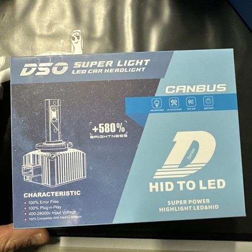 D50 HID zu LED D1S CANBUS Scheinwerferlampen – 580% mehr Helligkeit, Plug & Play - Bild 1 von 5