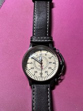 Orologio Aeromatic 1912 A1407 Uomo Quarzo Stile Militare "Beosservachtungsuhr"
