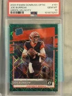 2020 Panini Donruss Optic Rated Rookies Joe Burrow RC) Green Velocity PSA 10