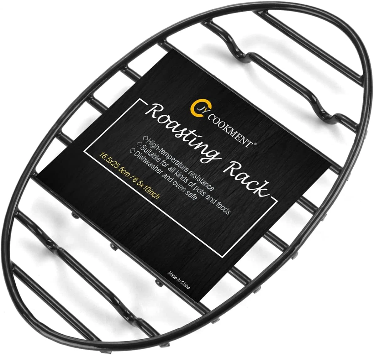 Cooling Roasting Rack with Integrated Feet, Enameled Coating, PTFE Free, Great f