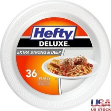 Heavy Duty Disposable Foam Plates 288 Count Soak Proof Sturdy Round Plates New