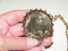 Antique GT 1922 LADY LIBERTY PEACE DOLLAR COIN Sterling Case-GF Chain NECKLACE — photo 9