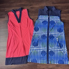 Kinona Golf Dresses Lot Of 2 Small Active Colorful Tennis Pockets Stretch Upf