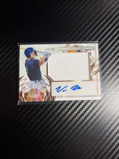 2024 Leaf Trinity Steel Walker Janek Relic Autograph /99 Astros Prospect