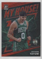 2019-20 Panini Donruss Optic My House! Red Wave Prizm Jayson Tatum #11 0c3