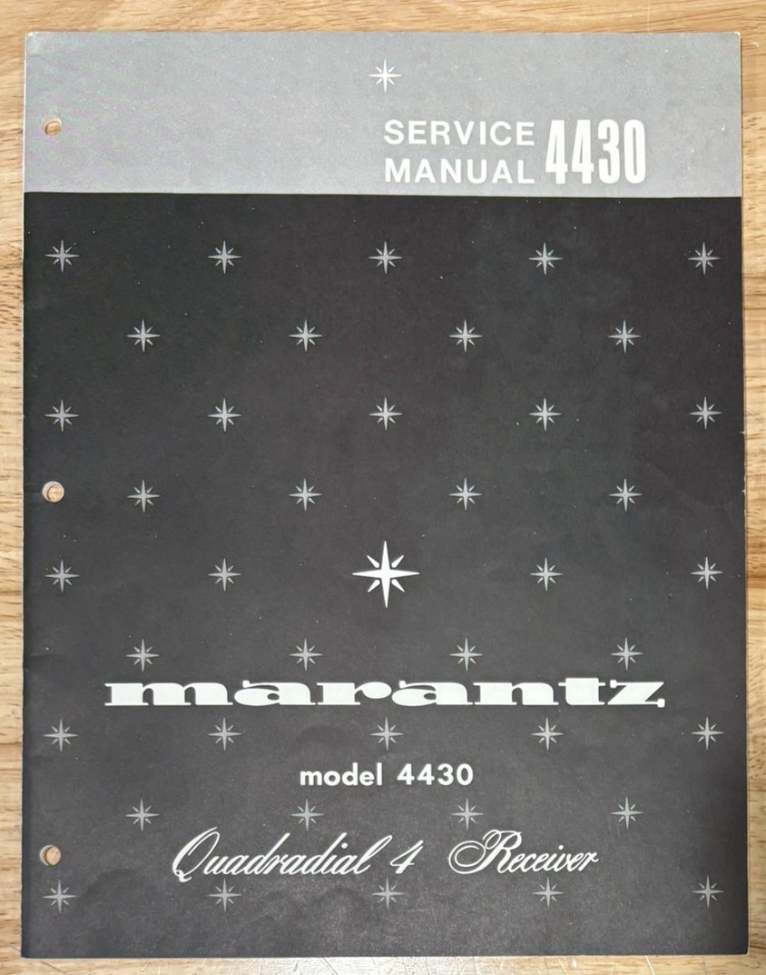 Marantz 4430 Service Manual - NOT A COPY