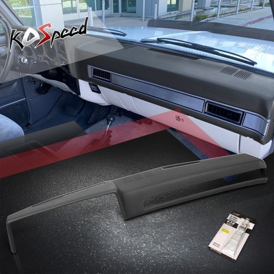 Black Front Molded Dash Cap Cover Overlay for 81-91 Chevy GMC C/K/V/R Blazer