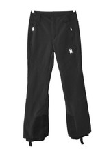 B5 NEW SPYDER Womens Flat Front Zip Pockets Black Stretch Ski Snow Pants Size 4