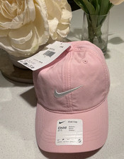 Nike Pink Club Cap Girls Child 4-7 Corduroy Adjustable Hat Casual Sports