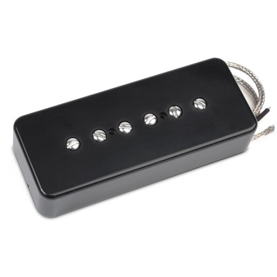 StewMac Parsons Street Soapbar P-90 Pickup, Neck Position, RWRP, Black Cover