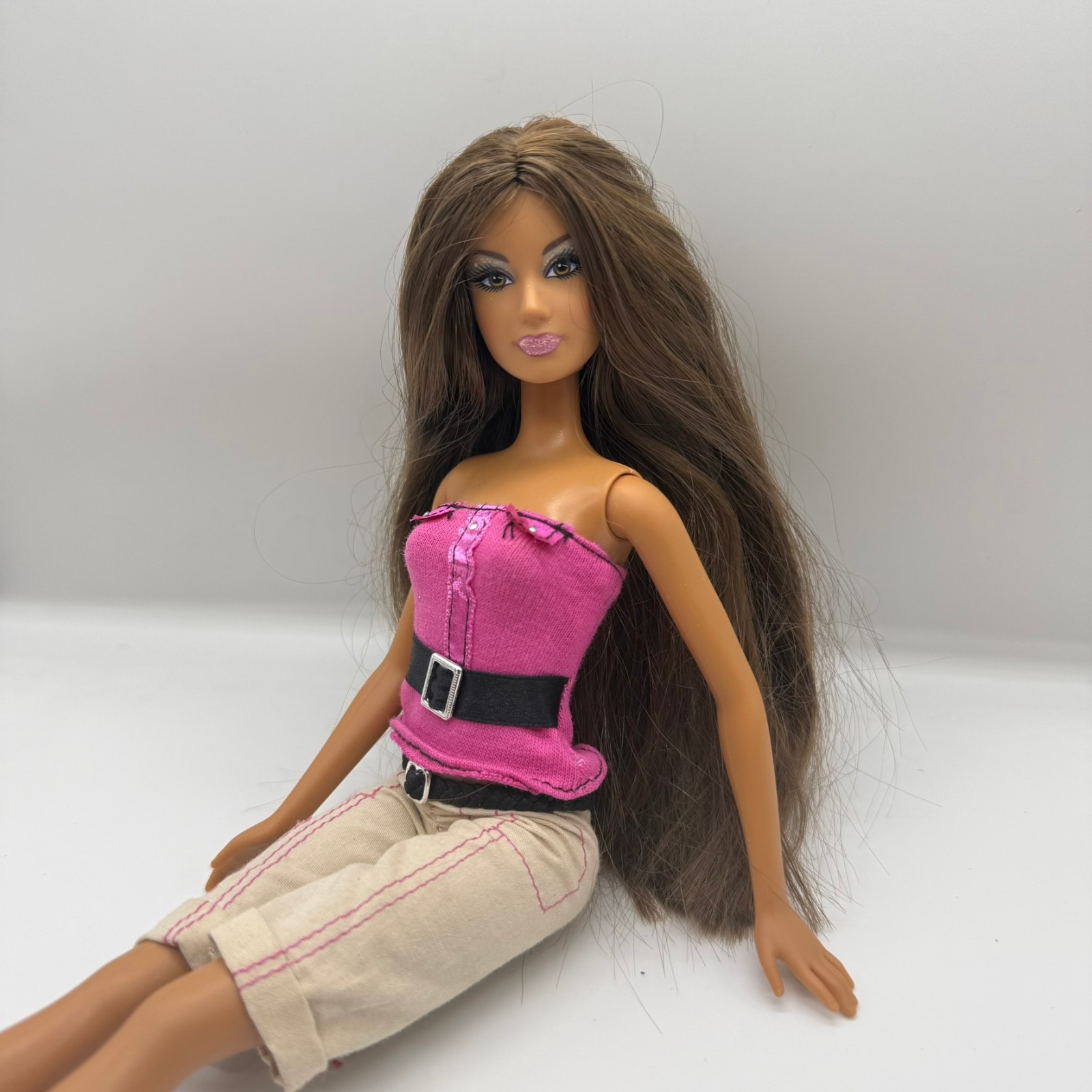 Teresa Barbie Doll Brunette Fashion Mattel Pink Vintage 2000's