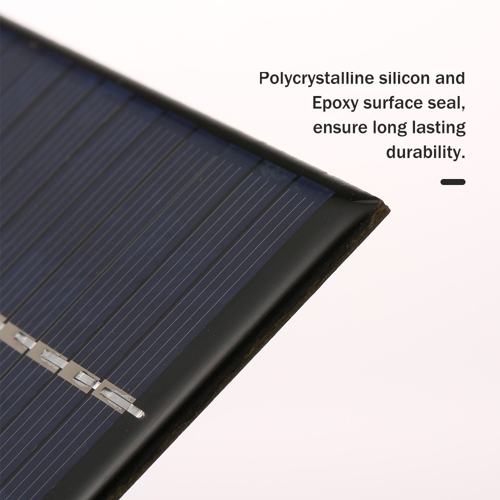 1.5W/12V Solar Charger With Alligator Clip Compact Polycrystalline Solar Panel F