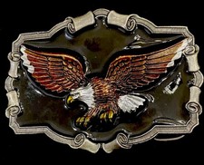 Vintage Great American Buckle Co 1983 Eagle Belt Buckle- Never Worn- Made In USA
