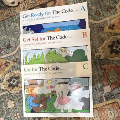 Explode The Code Books A, B, and C by Nancy Hall, Reading & Phonics Textbooks