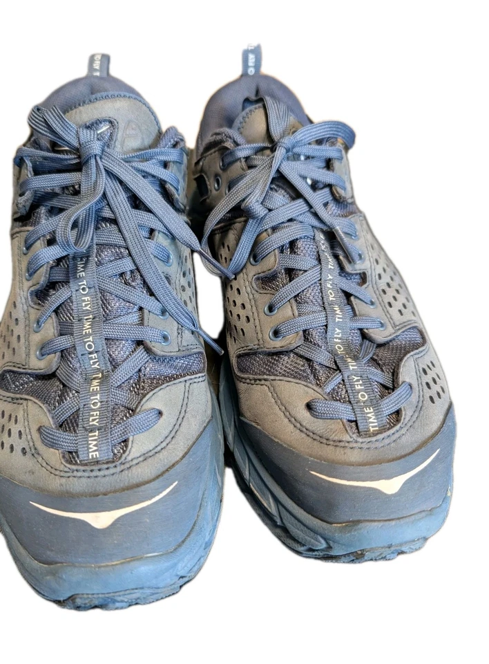 Hoka Tor Ultra Low  Men's 8.5 Blue eVent Vibrams - Image 3 of 4