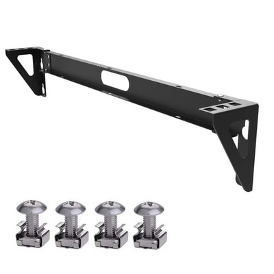 1U Vertical Wall Mount Rack Steel Patch Panel Mounting Bracket Fits 19 Inch