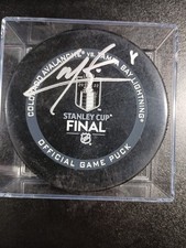 Cale Makar Signed Colorado Avalanche Official 2022 Stanley Cup Puck Fanatics COA