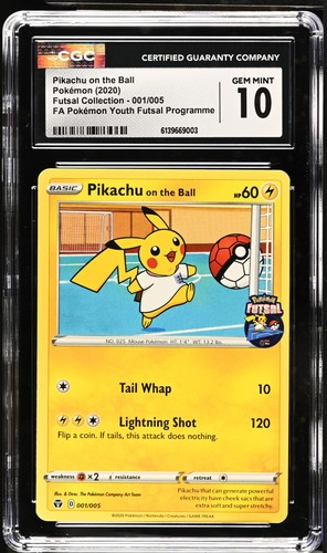 Pikachu on the Ball graded CGC 10 for sale on eBay