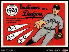 1970 Fleer World Series #17 Stan Coveleski 1920 Indians vs. Dodgers 4.5 - VG/EX+