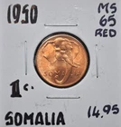 1950 Somalia 1 Centesimo