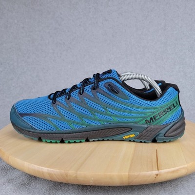 Merrell Bare Access 4 Trail Running Shoes Mens 10 Blue Vibram Zero Drop J37749