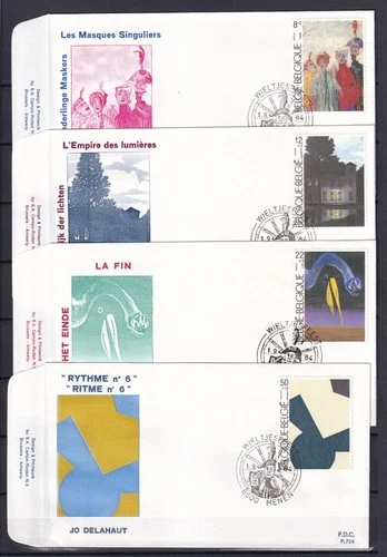 [LG79595] Belgium N°2141/2144FDC Art First Day Cover COB € 10,00 SUPERB