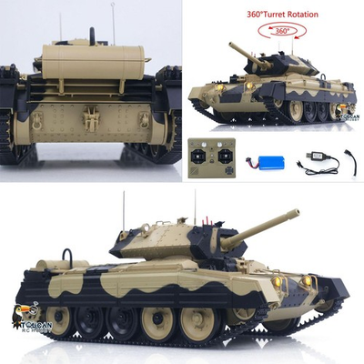 #ad HengLong 1 16 Crusader MK III RC Light Tank Battle Military Car Painting Smoke $139.92