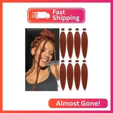 Ginger Braiding Hair Pre Stretched Easy Braids 26 Inches 350 Professional Copper