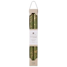2-Pack 12 Moss Green with Gold Decorative Tap...