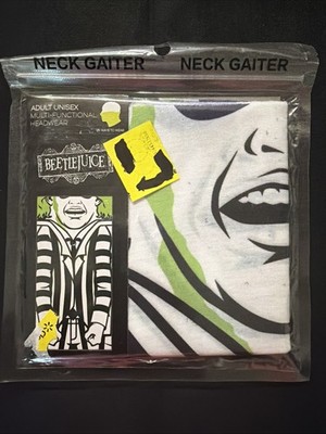 Beetlejuice  FACE COVERING/ NECK GAITER - WASHABLE/REUSABLE - BRAND NEW!  