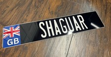 Black British Great Britan Euro Style License Plate Custom Aluminum Tag Any Text