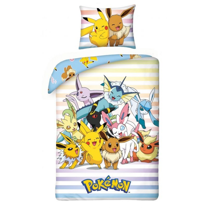 Комплект для игры в Pokemon Bett Пикачу EEVEELUTIONS EEVEE Чехол из полиэстера 140x200