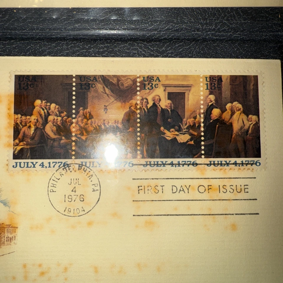4of5 1976 Fleetwood FDC & Album The Bicentennial Day Issue & 1 OG Mailer Insert - Image 3 of 4